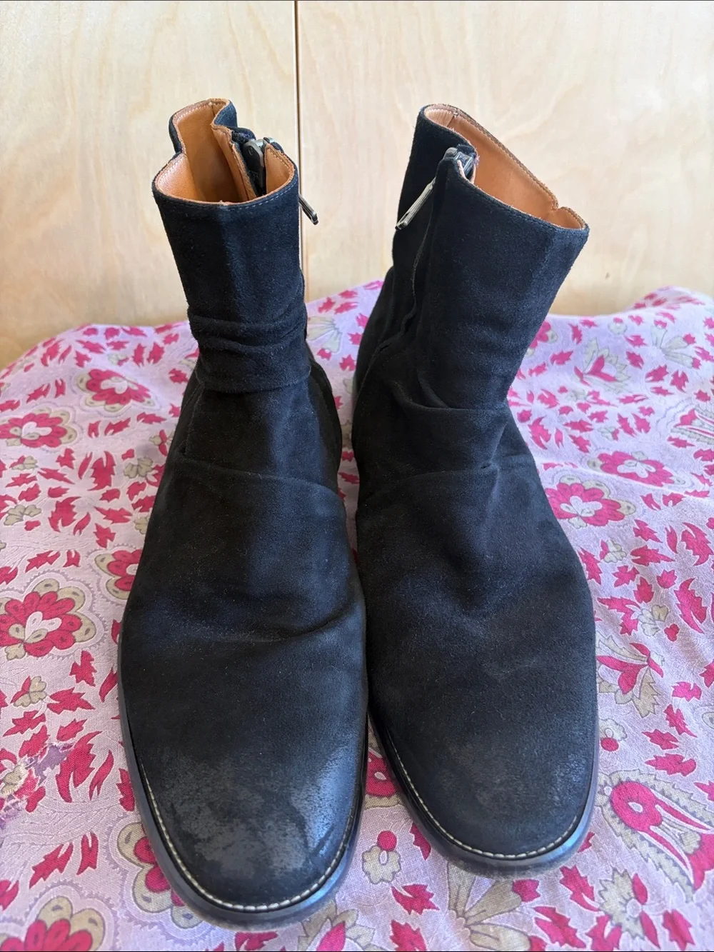 John Varvatos suede boots